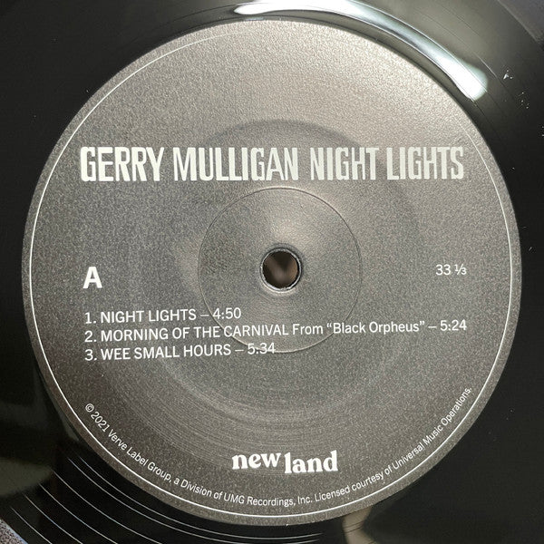 Gerry Mulligan : Night Lights (LP, Album, RE, 180)