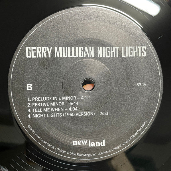 Gerry Mulligan : Night Lights (LP, Album, RE, 180)
