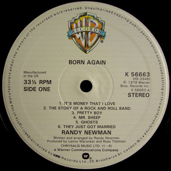 Randy Newman : Born Again (LP, Album)