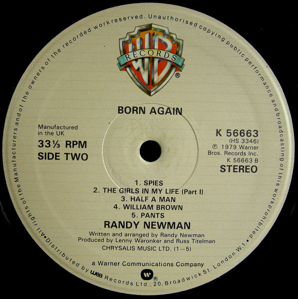 Randy Newman : Born Again (LP, Album)