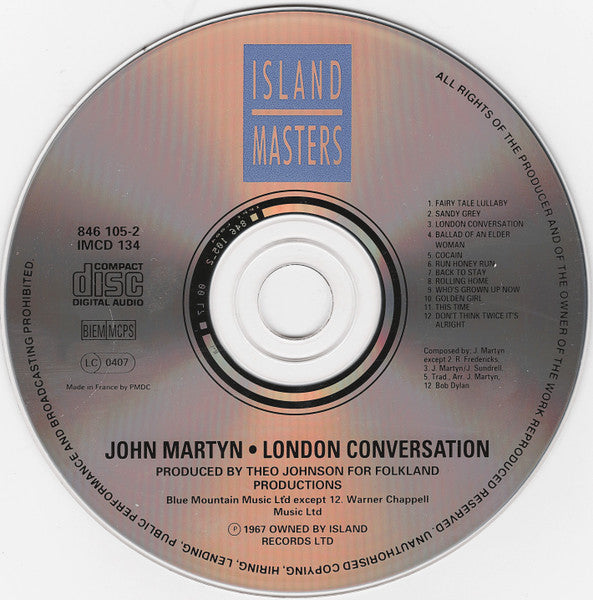 John Martyn : London Conversation (CD, Album, RE)
