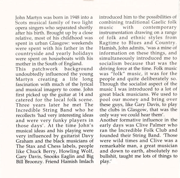 John Martyn : London Conversation (CD, Album, RE)