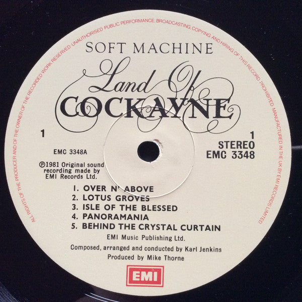 Soft Machine : Land Of Cockayne (LP, Album)