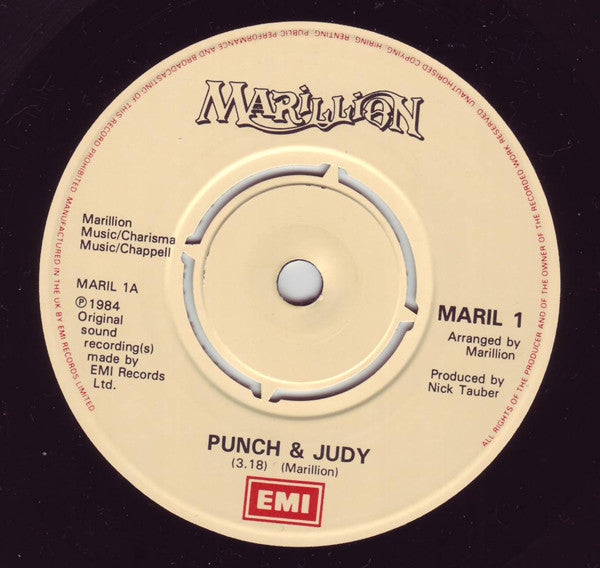 Marillion : Punch And Judy (7", Pap)