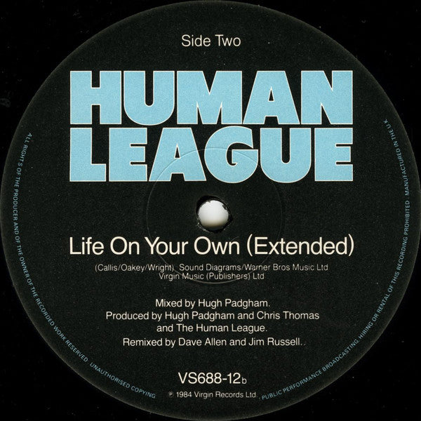 Human League* : Life On Your Own (12", Single)