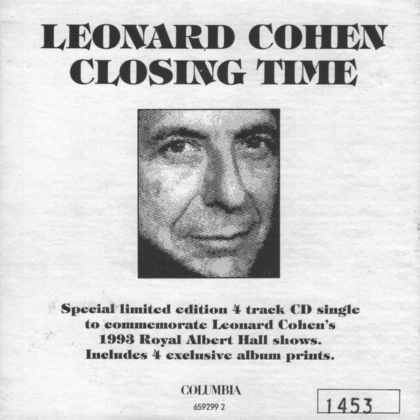 Leonard Cohen : Closing Time (CD, Single, Ltd, Num)