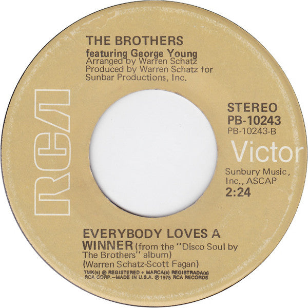 The Brothers Featuring George Young (2) : Are You Ready For This (7")