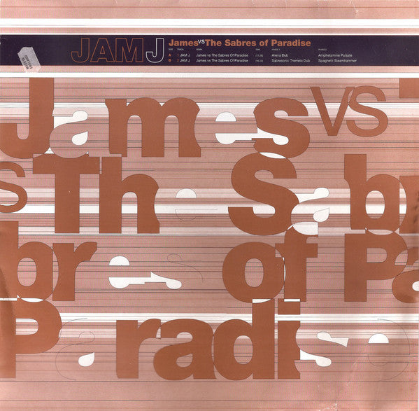 James Vs The Sabres Of Paradise : Jam J (12", Single)