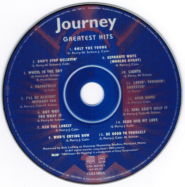 Journey : Greatest Hits (CD, Comp, RE, RM)