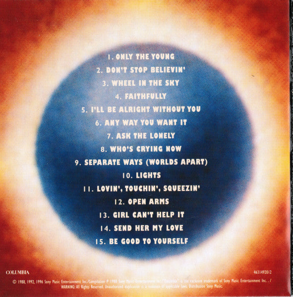 Journey : Greatest Hits (CD, Comp, RE, RM)