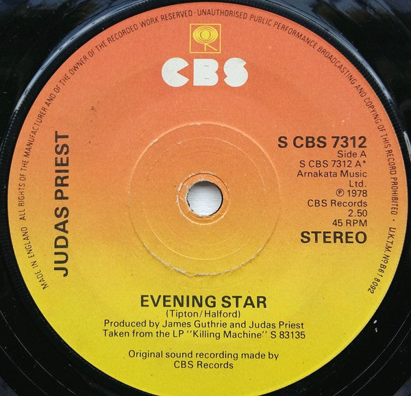 Judas Priest : Evening Star (7")
