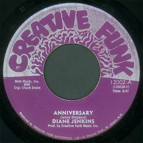 Diane Jenkins : Anniversary / Tow-A-Way Zone (7", Single)