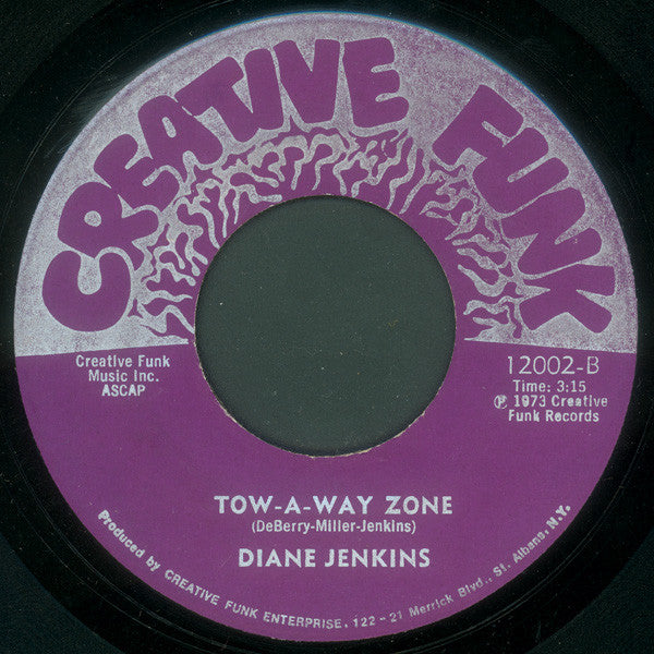 Diane Jenkins : Anniversary / Tow-A-Way Zone (7", Single)