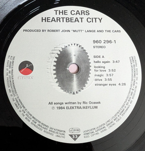 The Cars : Heartbeat City (LP, Album)