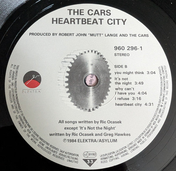 The Cars : Heartbeat City (LP, Album)