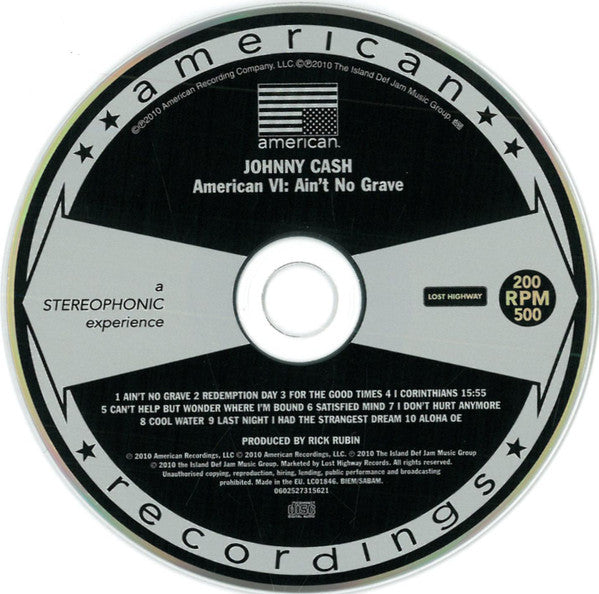 Johnny Cash : American VI: Ain't No Grave (CD, Album)