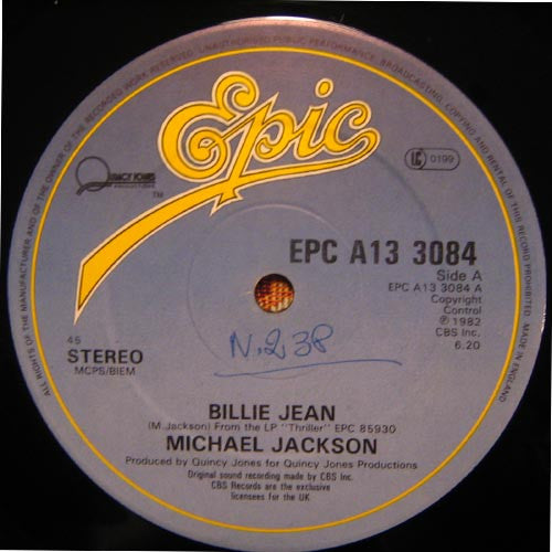 Michael Jackson : Billie Jean (12", Single)