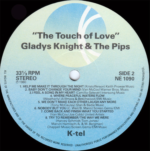 Gladys Knight And The Pips : The Touch Of Love (LP, Comp)