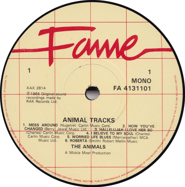 The Animals : Animal Tracks (LP, Album, Mono, RE)