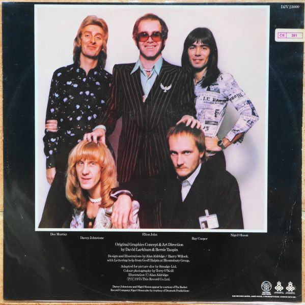 Elton John : Captain Fantastic And The Brown Dirt Cowboy (LP, Album, Pic)