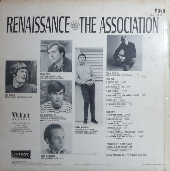 The Association (2) : Renaissance (LP, Album, Mono)