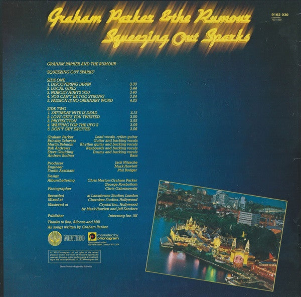 Graham Parker & The Rumour* : Squeezing Out Sparks (LP, Album)