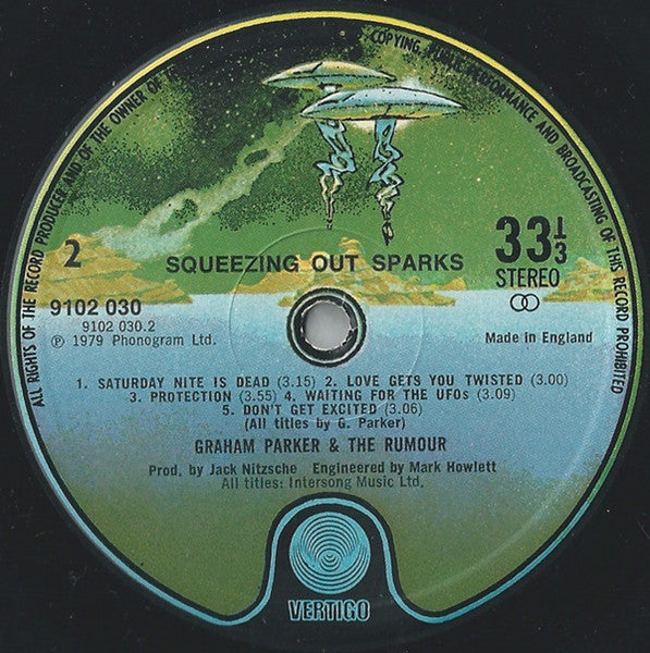 Graham Parker & The Rumour* : Squeezing Out Sparks (LP, Album)