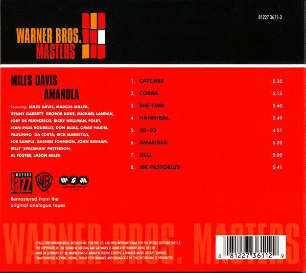 Miles Davis : Amandla (CD, Album, RE, RM, Dig)