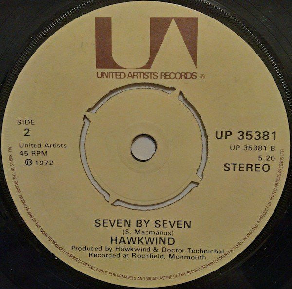 Hawkwind : Silver Machine / Seven By Seven (7", Single, RE)
