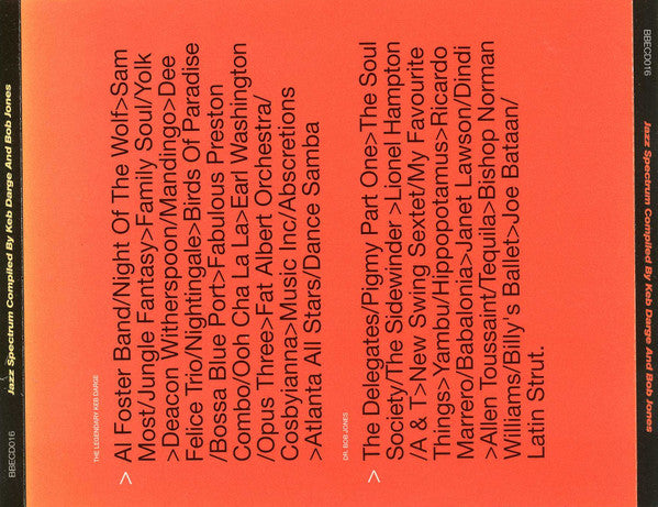 Keb Darge And Bob Jones* : Jazz Spectrum (CD, Comp)