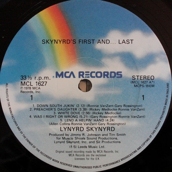 Lynyrd Skynyrd : Skynyrd's First And... Last (LP, Album, RE, Gat)