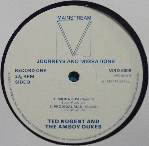 The Amboy Dukes : Journeys And Migrations (2xLP, Comp)