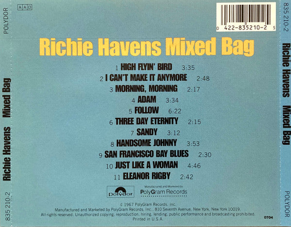 Richie Havens : Mixed Bag (CD, Album, RP)