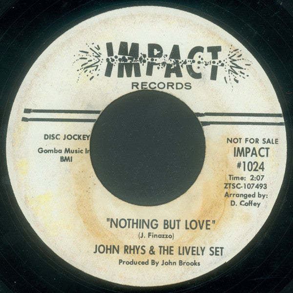 John Rhys & The Lively Set (2) : Boy Watchers Theme / Nothing But Love (7", Promo)