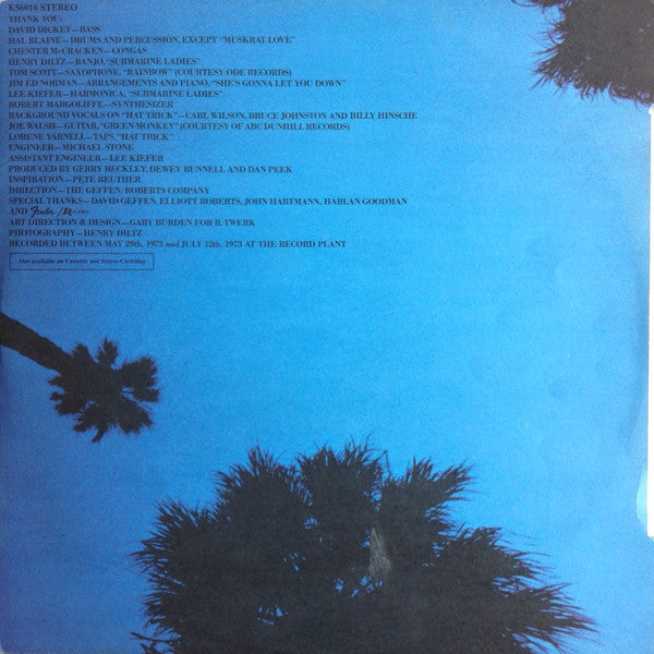 America (2) : Hat Trick (LP, Album)