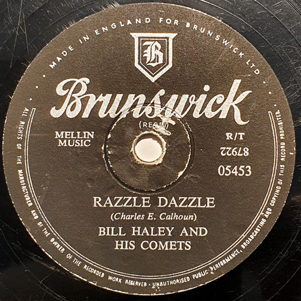 Bill Haley And His Comets : Razzle Dazzle / Two Hound Dogs (Shellac, 10", RP)