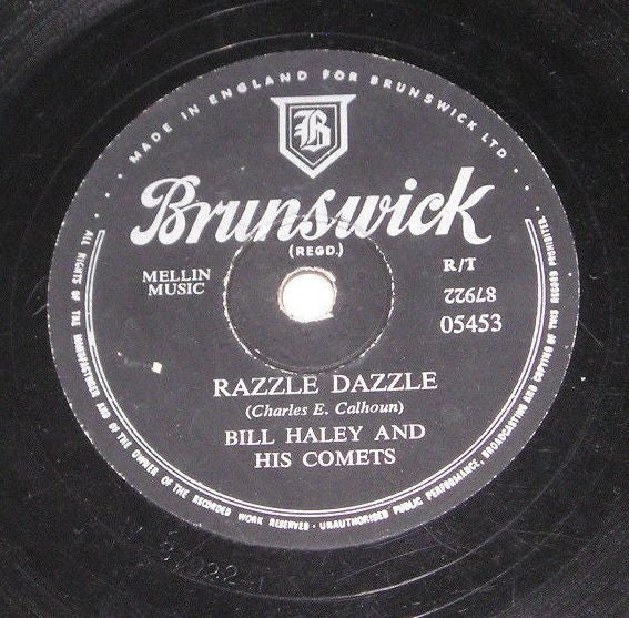 Bill Haley And His Comets : Razzle Dazzle / Two Hound Dogs (Shellac, 10", RP)