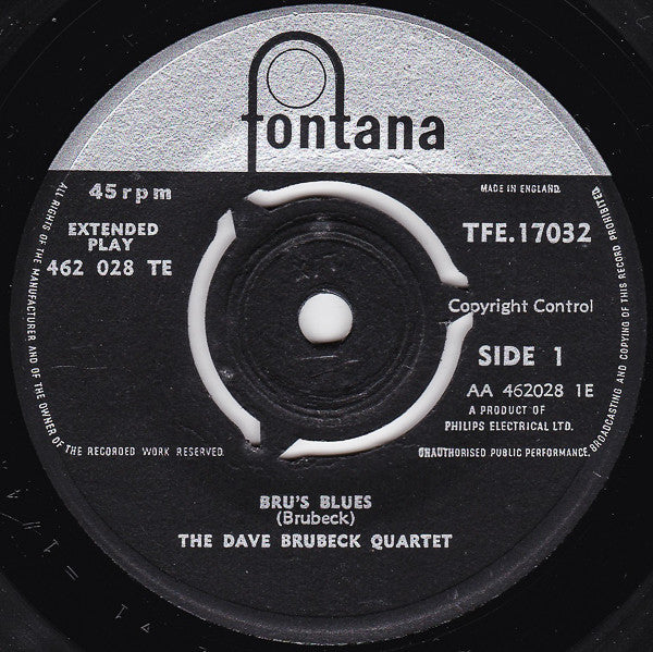 The Dave Brubeck Quartet : Bru's Blues (7", EP)
