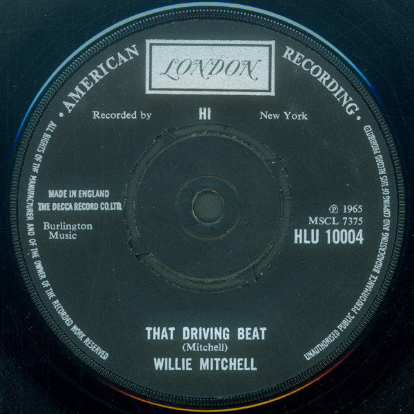 Willie Mitchell : Everything Is Gonna Be Alright (7", Single, RP)
