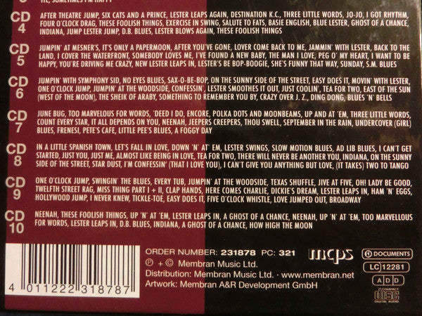 Lester Young : Lester Leaps In (10xCD)