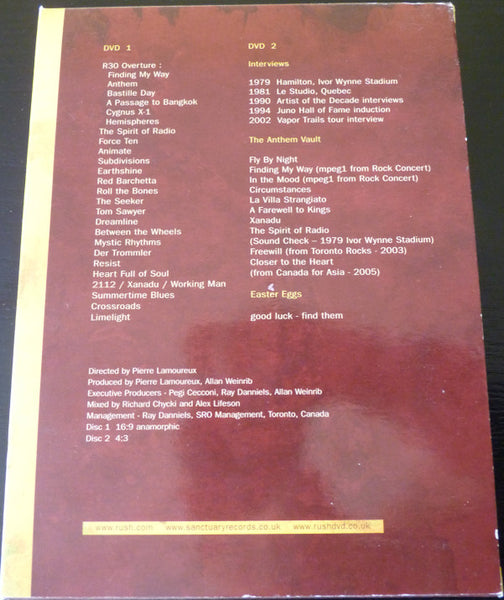 Rush : R30 - 30th Anniversary World Tour (2xDVD-V + 2xCD, Album)