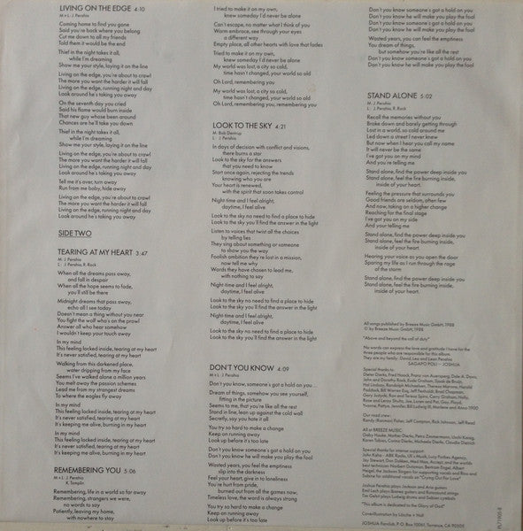 Joshua (25) : Intense Defense (LP, Album)