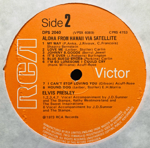 Elvis* : Aloha From Hawaii Via Satellite (2xLP, Album, Gat)