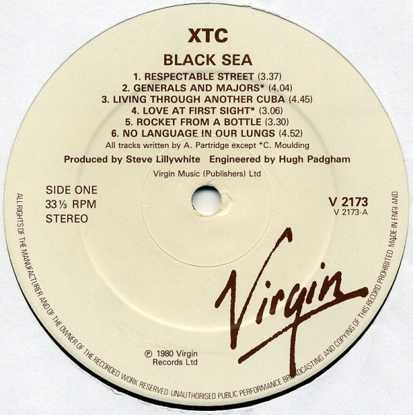 XTC : Black Sea (LP, Album, Gre)