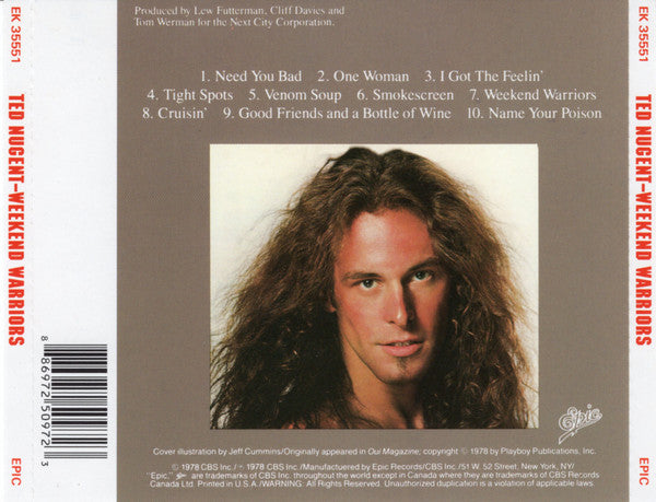 Ted Nugent : Weekend Warriors (CD, Album, RE)