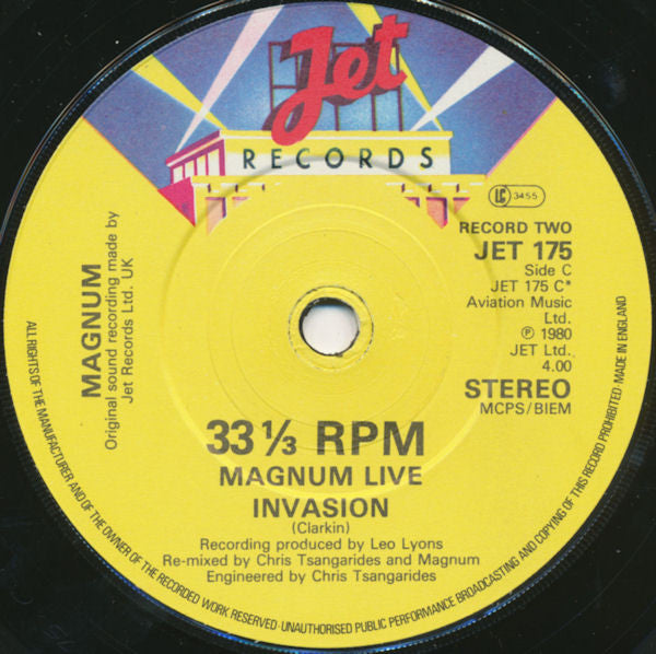 Magnum (3) : Magnum Live (2x7", Single)