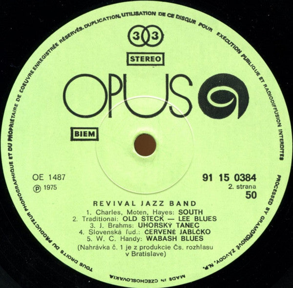 Revival Jazz Band (2) : Revival Jazz Band (LP, Album)