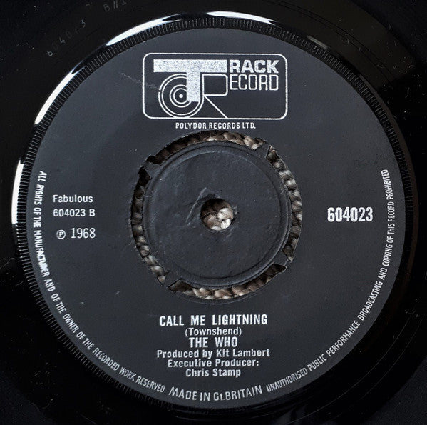 The Who : Dogs (7", Single)