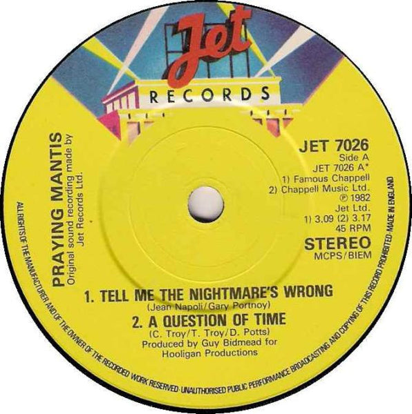 Praying Mantis (3) : Turn The Tables (7", EP)