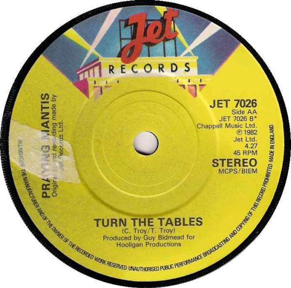 Praying Mantis (3) : Turn The Tables (7", EP)